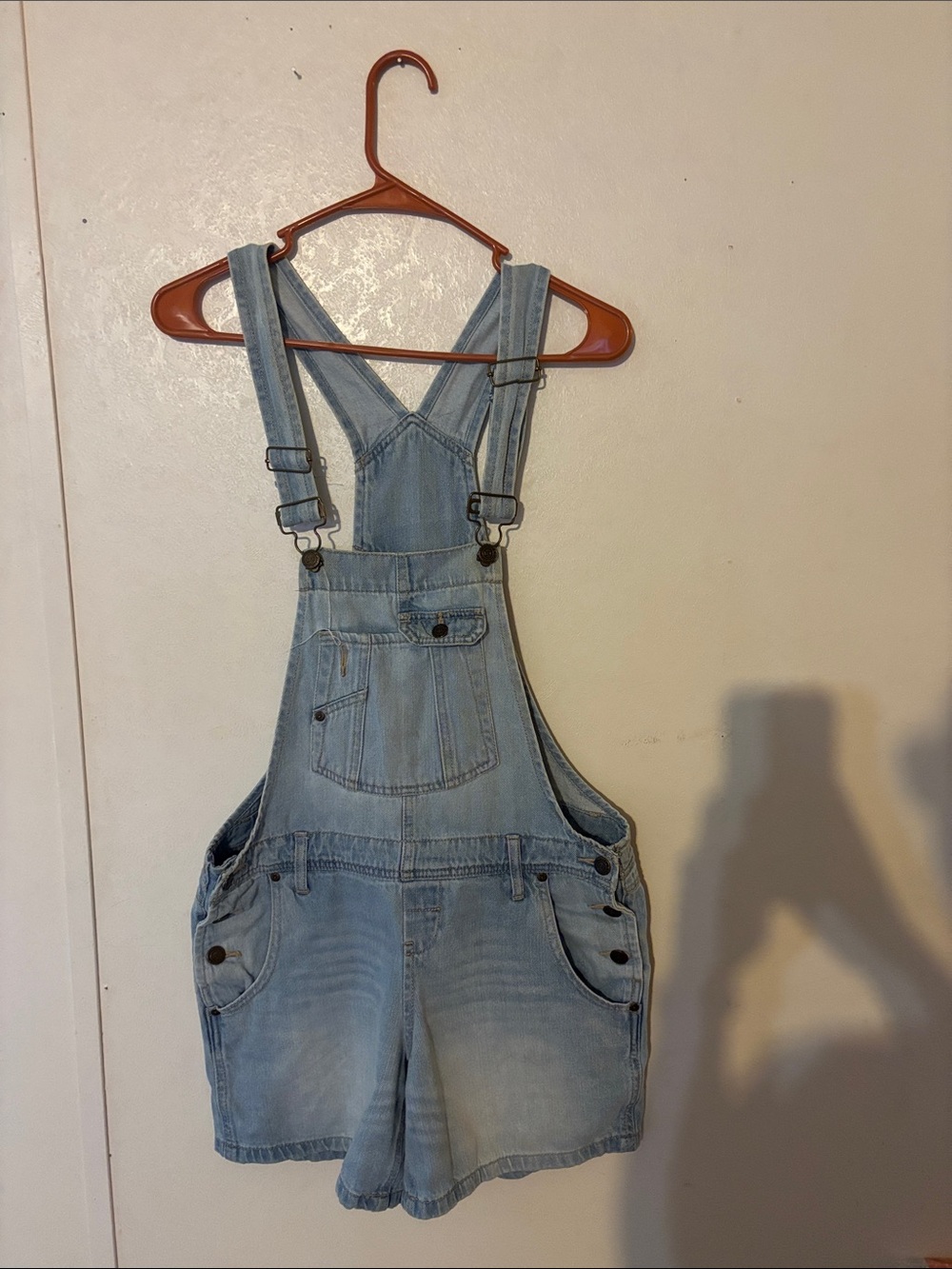 lei Light Blue Denim Short Overalls